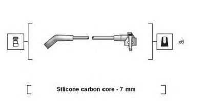 MAGNETI MARELLI 941318111137 -  Комплект проводов зажигания